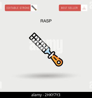 Einfaches Vektorsymbol Rasp. Stock Vektor