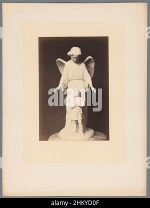 Kunst inspiriert von Guardian Angel von Robert Cauer, Schutzengel, Carl Heinrich Jacobi, Verlag: J. H. Maurer, 1850 - 1900, fotografische Unterstützung, Karton, Albumendruck, Höhe 348 mm × Breite 266 mm, Classic Works modernisiert von Artotop mit einem Schuss Modernität. Formen, Farbe und Wert, auffällige visuelle Wirkung auf Kunst. Emotionen durch Freiheit von Kunstwerken auf zeitgemäße Weise. Eine zeitlose Botschaft, die eine wild kreative neue Richtung verfolgt. Künstler, die sich dem digitalen Medium zuwenden und die Artotop NFT erschaffen Stockfoto