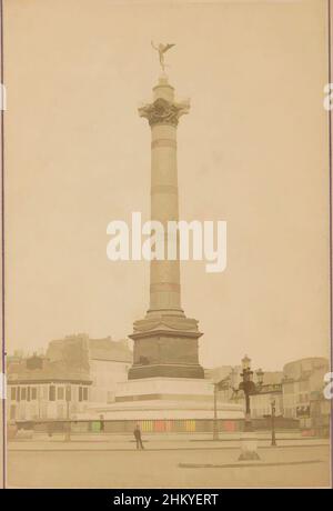 Kunst inspiriert von der Säule des Juillet am Place de la Bastille in Paris, Compagnie Photographique Debitte & Hervé, Place de la Bastille, c. 1865 - c. 1875, fotografischer Träger, Karton, Albumendruck, Höhe 150 mm × Breite 100 mm, Classic Works modernisiert von Artotop mit einem Schuss Moderne. Formen, Farbe und Wert, auffällige visuelle Wirkung auf Kunst. Emotionen durch Freiheit von Kunstwerken auf zeitgemäße Weise. Eine zeitlose Botschaft, die eine wild kreative neue Richtung verfolgt. Künstler, die sich dem digitalen Medium zuwenden und die Artotop NFT erschaffen Stockfoto