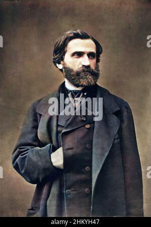 Porträt von Giuseppe Verdi (1713-1901) - um 1874 - Stockfoto