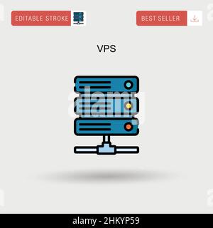 VPS Simple Vector-Symbol. Stock Vektor