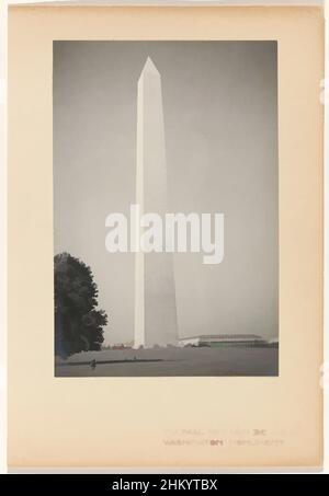 Art inspired by Milestone No. 0 of the U.S.A. Washington Monument, Albumblatt von Ingenieur Wouter Cool, über die Reise holländischer Ingenieure entlang der Staudämme und Kraftwerke in den Vereinigten Staaten, Wouter Cool, Washington D.C., 1936, fotografische Unterstützung, Gelatine Silberdruck, Höhe, Classic Works modernisiert von Artotop mit einem Schuss Modernität. Formen, Farbe und Wert, auffällige visuelle Wirkung auf Kunst. Emotionen durch Freiheit von Kunstwerken auf zeitgemäße Weise. Eine zeitlose Botschaft, die eine wild kreative neue Richtung verfolgt. Künstler, die sich dem digitalen Medium zuwenden und die Artotop NFT erschaffen Stockfoto