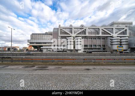 Berlin, Gemany, Charlottenburg, futuristisches ICC International Congress Center, erbaut 1975-1079 Stockfoto