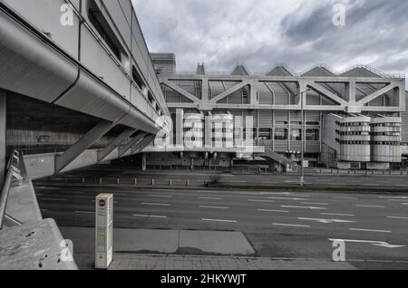 Berlin, Gemany, Charlottenburg, futuristisches ICC International Congress Center, erbaut 1975-1079 Stockfoto