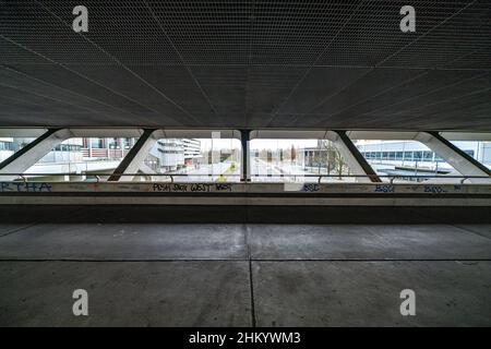 Berlin, Gemany, Charlottenburg, futuristisches ICC International Congress Center, erbaut 1975-1079 Stockfoto