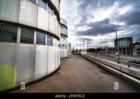 Berlin, Gemany, Charlottenburg, futuristisches ICC International Congress Center, erbaut 1975-1079 Stockfoto