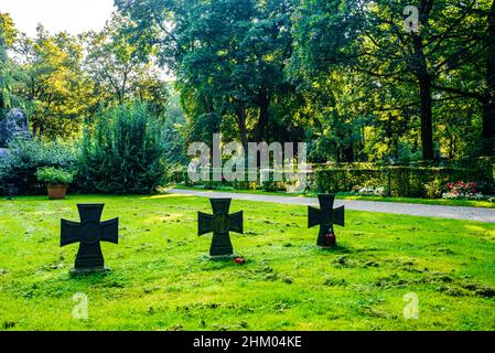 München, Deutschland - Blick auf den Friedhof von Ostfriedhof Stockfoto