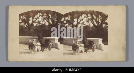 Kunst inspiriert von Ziegenkarren Napoleons Eugène Louis Bonaparte im Garten der Château de Saint-Cloud, Écuries de l'Empereur, Attelage de chèvres de son altesse le Prince Impérial, Chateau Impérial de Saint-Cloud (Serientitel), Furne Fils & H. Tournier, Saint-Cloud, c. 1858 - c, Classic Works modernisiert von Artotop mit einem Schuss Moderne. Formen, Farbe und Wert, auffällige visuelle Wirkung auf Kunst. Emotionen durch Freiheit von Kunstwerken auf zeitgemäße Weise. Eine zeitlose Botschaft, die eine wild kreative neue Richtung verfolgt. Künstler, die sich dem digitalen Medium zuwenden und die Artotop NFT erschaffen Stockfoto