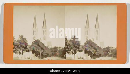 Kunst inspiriert von Dom zu Halberstadt, Dom zu Halberstadt, Ansichten von Deutschland, Harz, Hermann Selle, Verlag: E. Linde & Co. (Sophus Williams), Halberstadt, Verlag: Berlin, 1868 - 1890, Karton, Papier, Albumendruck, Höhe 87 mm × Breite 175 mm, Classic Works modernisiert von Artotop mit einem Schuss Moderne. Formen, Farbe und Wert, auffällige visuelle Wirkung auf Kunst. Emotionen durch Freiheit von Kunstwerken auf zeitgemäße Weise. Eine zeitlose Botschaft, die eine wild kreative neue Richtung verfolgt. Künstler, die sich dem digitalen Medium zuwenden und die Artotop NFT erschaffen Stockfoto