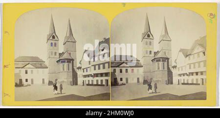 Kunst inspiriert von der Kirche von Boppard, Deutschland, L'Église de Boppard, Ansichten des Rheins und seiner Umgebung, der Rhein und seine Umgebungen, William England, Boppard, 1867 - 1868, Karton, Papier, Albumendruck, Höhe 83 mm × Breite 172 mm, Classic Works modernisiert von Artotop mit einem Schuss Moderne. Formen, Farbe und Wert, auffällige visuelle Wirkung auf Kunst. Emotionen durch Freiheit von Kunstwerken auf zeitgemäße Weise. Eine zeitlose Botschaft, die eine wild kreative neue Richtung verfolgt. Künstler, die sich dem digitalen Medium zuwenden und die Artotop NFT erschaffen Stockfoto