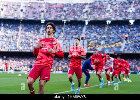 Barcelona, Spanien. 6th. Februar 2022. Spanische La Liga: FC Barcelona / Atlético de Madrid. Quelle: Joan Gosa/Alamy Live News Stockfoto