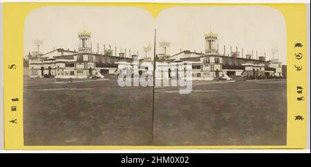 Kunst inspiriert vom Festsaal für das erste deutsche Sängerbundesfest in Dresden, 1865, Dresde (Saxe), Salle des chanteurs, Monument érigé à l'occasion de la Fête de Dresde, 25 juillet, Allemagne au stéréoscope, fand das Sängerbundesfest vom 22. Bis 25. Juli 1865 statt, Klassische Werke, die von Artotop mit einem Hauch von Moderne modernisiert wurden. Formen, Farbe und Wert, auffällige visuelle Wirkung auf Kunst. Emotionen durch Freiheit von Kunstwerken auf zeitgemäße Weise. Eine zeitlose Botschaft, die eine wild kreative neue Richtung verfolgt. Künstler, die sich dem digitalen Medium zuwenden und die Artotop NFT erschaffen Stockfoto