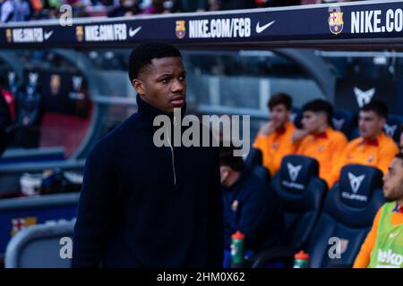 Barcelona, Spanien. 6th. Februar 2022. Spanische La Liga: FC Barcelona / Atlético de Madrid. Quelle: Joan Gosa/Alamy Live News Stockfoto