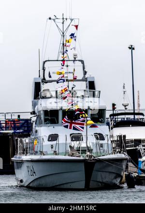 HMS Archer Sovereign Harbor East Sussex Stockfoto