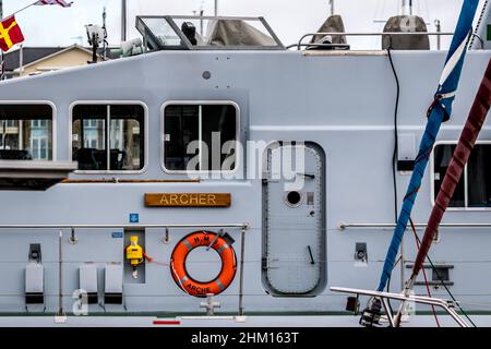 HMS Archer Sovereign Harbor East Sussex Stockfoto