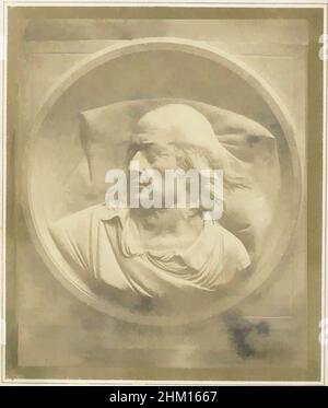 Fotoreproduktion eines Porträtreliefs von Pierre-Jean de Béranger, Adolphe Bilordeaux, 1852 - 1857, Papier, Albumdruck, Höhe 96 mm × Breite 80 mm, Classic Works modernisiert von Artotop mit einem Schuss Modernität. Formen, Farbe und Wert, auffällige visuelle Wirkung auf Kunst. Emotionen durch Freiheit von Kunstwerken auf zeitgemäße Weise. Eine zeitlose Botschaft, die eine wild kreative neue Richtung verfolgt. Künstler, die sich dem digitalen Medium zuwenden und die Artotop NFT erschaffen Stockfoto