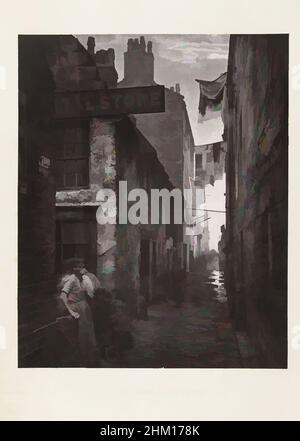 Kunst inspiriert von den Slums von Glasgow, Lane in der Nähe der High Street in Glasgow, Old Vennel, off High Street, Old Closes und Streets of Glasgow (Serientitel), Thomas Annan (zugeschrieben), Glasgow, 1868 - 1877, fotografische Unterstützung, Karton, Carbon-Print, Höhe 272 mm × Breite 220 mmhöhe, Classic Works modernisiert von Artotop mit einem Schuss Moderne. Formen, Farbe und Wert, auffällige visuelle Wirkung auf Kunst. Emotionen durch Freiheit von Kunstwerken auf zeitgemäße Weise. Eine zeitlose Botschaft, die eine wild kreative neue Richtung verfolgt. Künstler, die sich dem digitalen Medium zuwenden und die Artotop NFT erschaffen Stockfoto