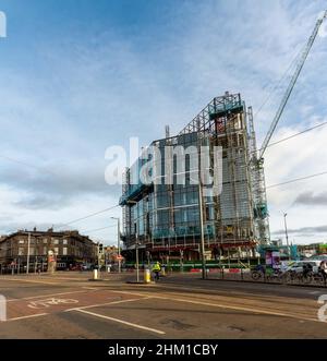 Bau am Haymarket im Stadtzentrum von Edinburgh, Edinburgh, Schottland, Großbritannien Stockfoto