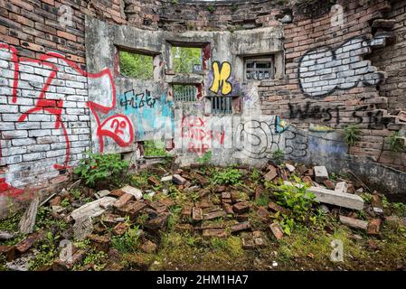 Das St. Peter's Seminary in Cardross, Argyll and Bute, Schottland, ist ein denkmalgeschütztes Gebäude im brutalistischen Stil und ein ehemaliges Priesterausbildungszentrum Stockfoto