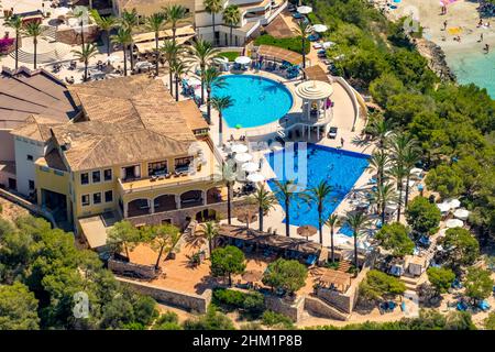 Luftaufnahme, Club Robinson Cala Serena, Cala d'Or, Santanyí, Mallorca, Balearen, Spanien, Campos, Club, es, Europa, Gastronomie, Hotel, luftbild ph Stockfoto