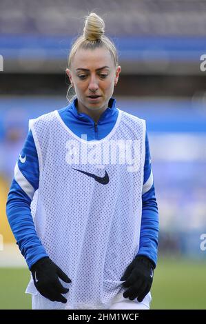 Birmingham, Großbritannien. 06th. Februar 2022. Birmingham, England, 6th 202. Februar Jade Pennock (Birmingham City 11) während des Aufwärmens während des Womens Super League Spiels zwischen Birmingham City & Leicester im St Andrews Stadium in Birmingham, England Karl W Newton/Sports Press Bildnachweis: SPP Sport Press Foto. /Alamy Live News Stockfoto