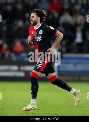 Ben Brereton von Blackburn Rovers während des Sky Bet Championship-Spiels im Swansea.com Stadium, Swansea. Bilddatum: Samstag, 5. Februar 2022. Stockfoto