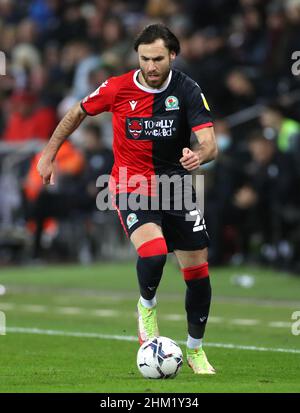 Ben Brereton von Blackburn Rovers während des Sky Bet Championship-Spiels im Swansea.com Stadium, Swansea. Bilddatum: Samstag, 5. Februar 2022. Stockfoto