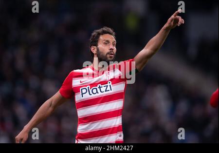 6th february2022; Santiago Bernabeu, Madrid, Spanien; Men's La Liga Santander, Real Madrid CF v.a. Granada CF; Deutsch von Granada 900/Cordon Quelle: CORDON PRESS/Alamy Live News Stockfoto