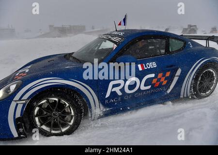 Pite Havsbad Pitea, Schweden. 04th. Februar 2022. 04.02.2022, Pite Havsbad Piteå, ROC - Race of Champions 2022, im Bild SEBASTIEN LOEB (Frankreich) Quelle: dpa/Alamy Live News Stockfoto