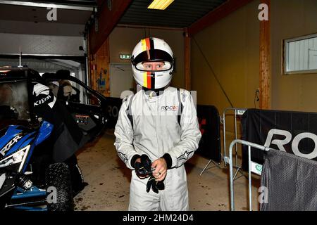 Pite Havsbad Pitea, Schweden. 04th. Februar 2022. 03.02.2022, Pite Havsbad Piteå, ROC - Race of Champions 2022, im Bild Sebastian Vettel (Deutschland) Quelle: dpa/Alamy Live News Stockfoto