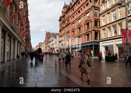 Buchanan Street in Glasgow, City Centre, Scotland, UK Stockfoto