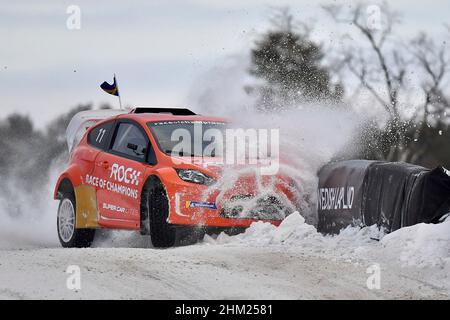 Pite Havsbad Pitea, Schweden. 05th. Februar 2022. 05.02.2022, Pite Havsbad Piteå, ROC - Race of Champions 2022, im Bild JOHAN KRISTOFFERSSON (Schweden) Quelle: dpa/Alamy Live News Stockfoto