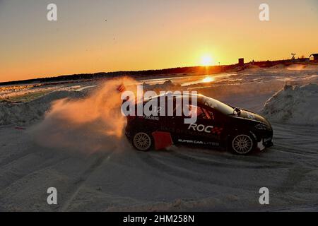 Pite Havsbad Pitea, Schweden. 05th. Februar 2022. 05.02.2022, Pite Havsbad Piteå, ROC - Race of Champions 2022, im Bild JIMMIE JOHNSON (USA) Quelle: dpa/Alamy Live News Stockfoto