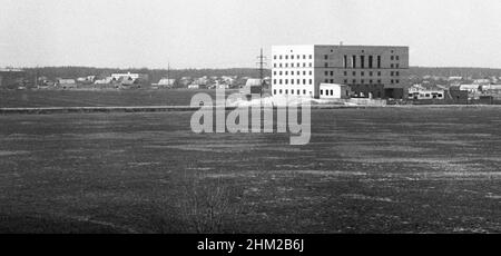 Puschtschino-Moskauer Straße, Russland, UdSSR, 25. April 1976 Stockfoto