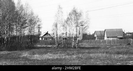 Puschtschino-Moskauer Straße, Russland, UdSSR, 25. April 1976 Stockfoto