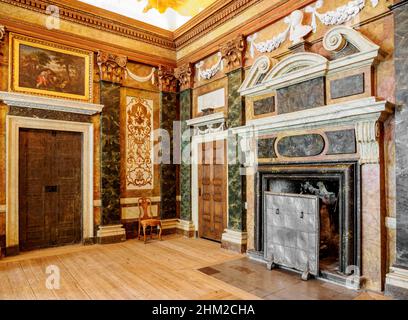 Schloss Drottningholm, innen, Stockholm, Provinz Stockholm, Schweden Stockfoto