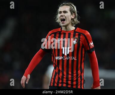 Bournemouth, England, 6th. Februar 2022. Todd Cantwell aus Bournemouth während des Emirates FA Cup-Spiels im Vitality Stadium in Bournemouth. Bildnachweis sollte lauten: Paul Terry / Sportimage Kredit: Sportimage/Alamy Live News Stockfoto