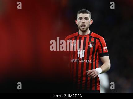 Bournemouth, England, 6th. Februar 2022. Ryan Christie aus Bournemouth während des Emirates FA Cup-Spiels im Vitality Stadium in Bournemouth. Bildnachweis sollte lauten: Paul Terry / Sportimage Kredit: Sportimage/Alamy Live News Stockfoto