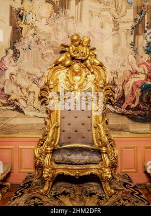 The Royal Palace, interior, Stockholm, Stockholm County, Schweden Stockfoto