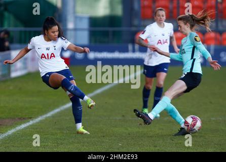 Barnett, Großbritannien. 6th. Februar 2022. BARNETT, ENGLAND - 06. FEBRUAR: Asmita Ale von Tottenham Hotspur Women während der FA Women's Super League zwischen Tottenham Hotspur Women und Brighton und Hove Albion Women am 06th. Februar 2022 im Hive Stadium in Barnett, England Credit: Action Foto Sport/Alamy Live News Stockfoto