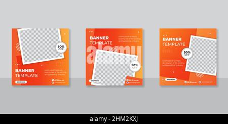 Social-Media-Vorlage Business-Agentur für digitales Marketing und Geschäftsverkauf Promo Stock Vektor