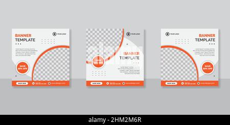 Social-Media-Vorlage Business-Agentur für digitales Marketing und Geschäftsverkauf Promo Stock Vektor