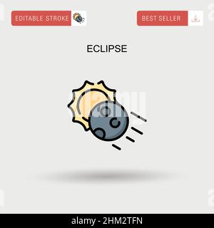 Eclipse Simple Vector-Symbol. Stock Vektor