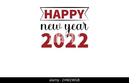Frohes neues Jahr 2022 neues Jahr t Shirt Monogram Text Vektor Vorlage Stock Vektor