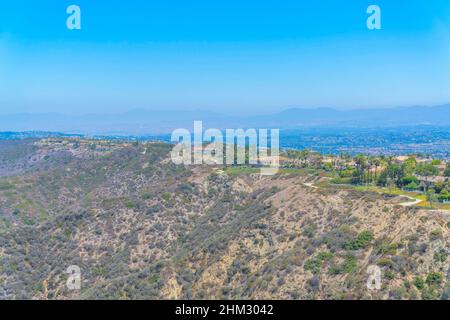 Blick auf die Laguna Niguel Gemeinde auf einem Berg in Kalifornien Stockfoto