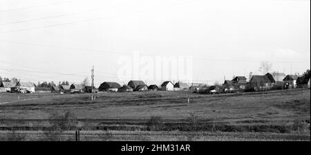 Dorf, Region Moskau, Russland, UdSSR, April 1976 Stockfoto