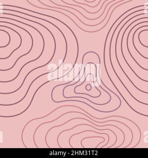 Abstraktes Nahtmuster. Trendiger Hintergrund mit abstrakt gestreiften Formen auf pastellfarbenem Hintergrund. Vektorgrafik wiederholen. Stock Vektor