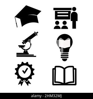 Abstraktes Vektorsymbol auf Weiß, isolierte Illustrationen für Grafik- und Webdesign. Perfekte schwarze Piktogrammdarstellung auf weißem Hintergrund. Stock Vektor