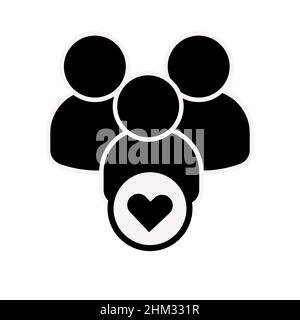 Abstrakte Vektorsymbole auf Weiß, isolierte Illustrationen für Grafik- und Webdesign. Einfaches, flaches Symbol. Perfekte schwarze Piktogramm-Illustration auf einem weißen Stock Vektor