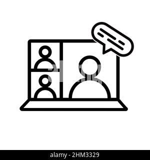 Abstrakte Vektorsymbole auf Weiß, isolierte Illustrationen für Grafik- und Webdesign. Einfaches, flaches Symbol. Perfekte schwarze Piktogramm-Illustration auf einem weißen Stock Vektor
